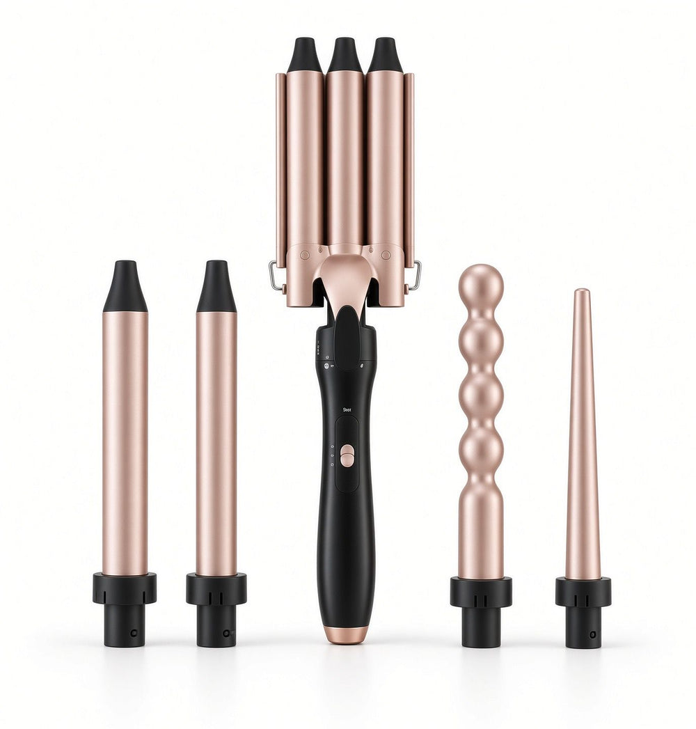 PrimeLux 5-in-1 Interchangeable Curl Set