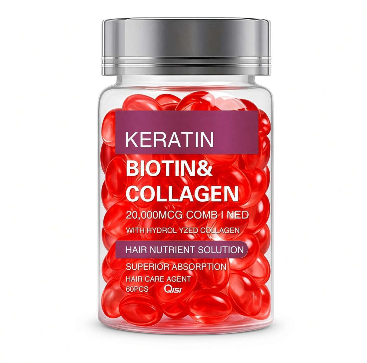 PrimeLux Biotin Collagen Hair Capsules (20)