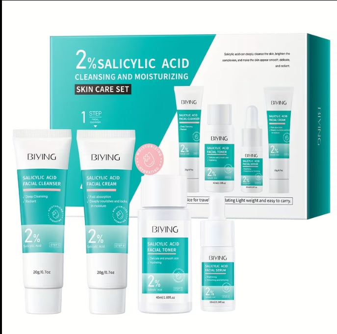 PrimeLux 2% Salicylic 4-Step Clear Skin Set
