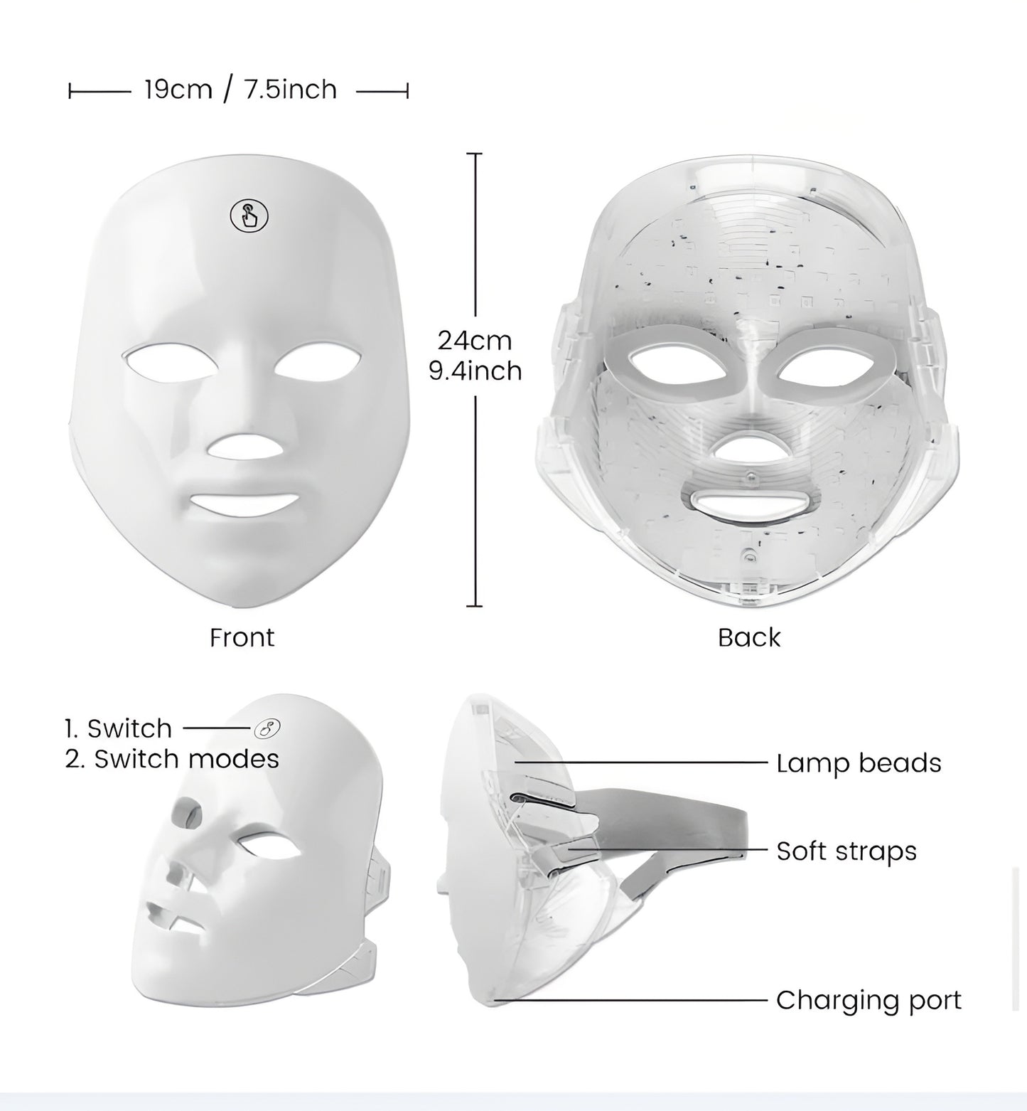 Clinically-Inspired LED Mask for Clearer, Brighter, Firmer Skin at Home in Just Minutes