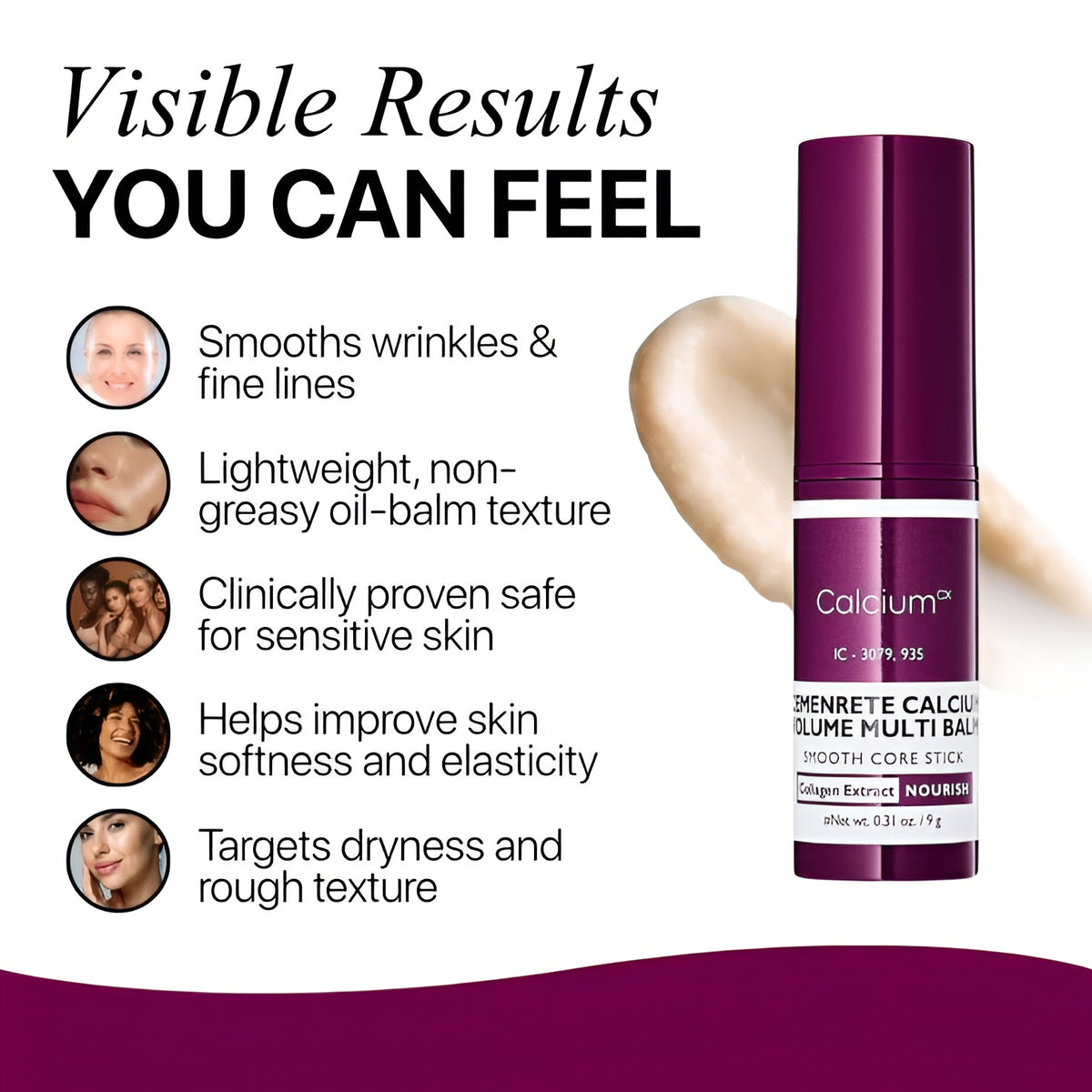 Dr.Melaxin Calcium Volume Multi Balm (9 g) – Firming Eye & Smile-Line Stick