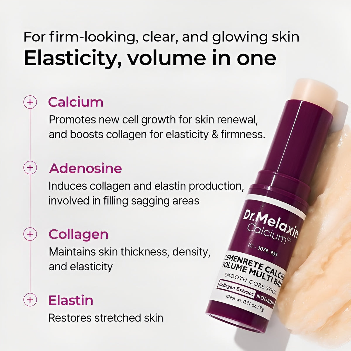 Dr.Melaxin Calcium Volume Multi Balm (9 g) – Firming Eye & Smile-Line Stick