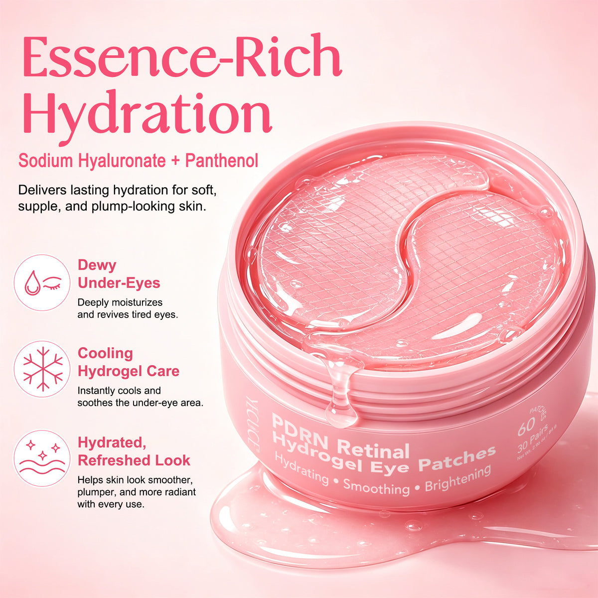 YECUCE PDRN eye patches hydrating essence