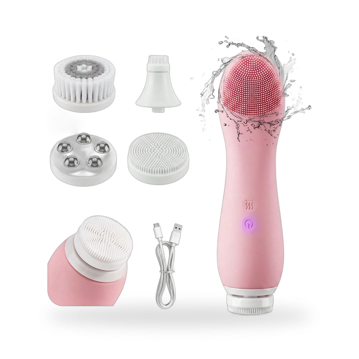 PrimeLux 4-Head Cleansing Brush Set (Hailicare)