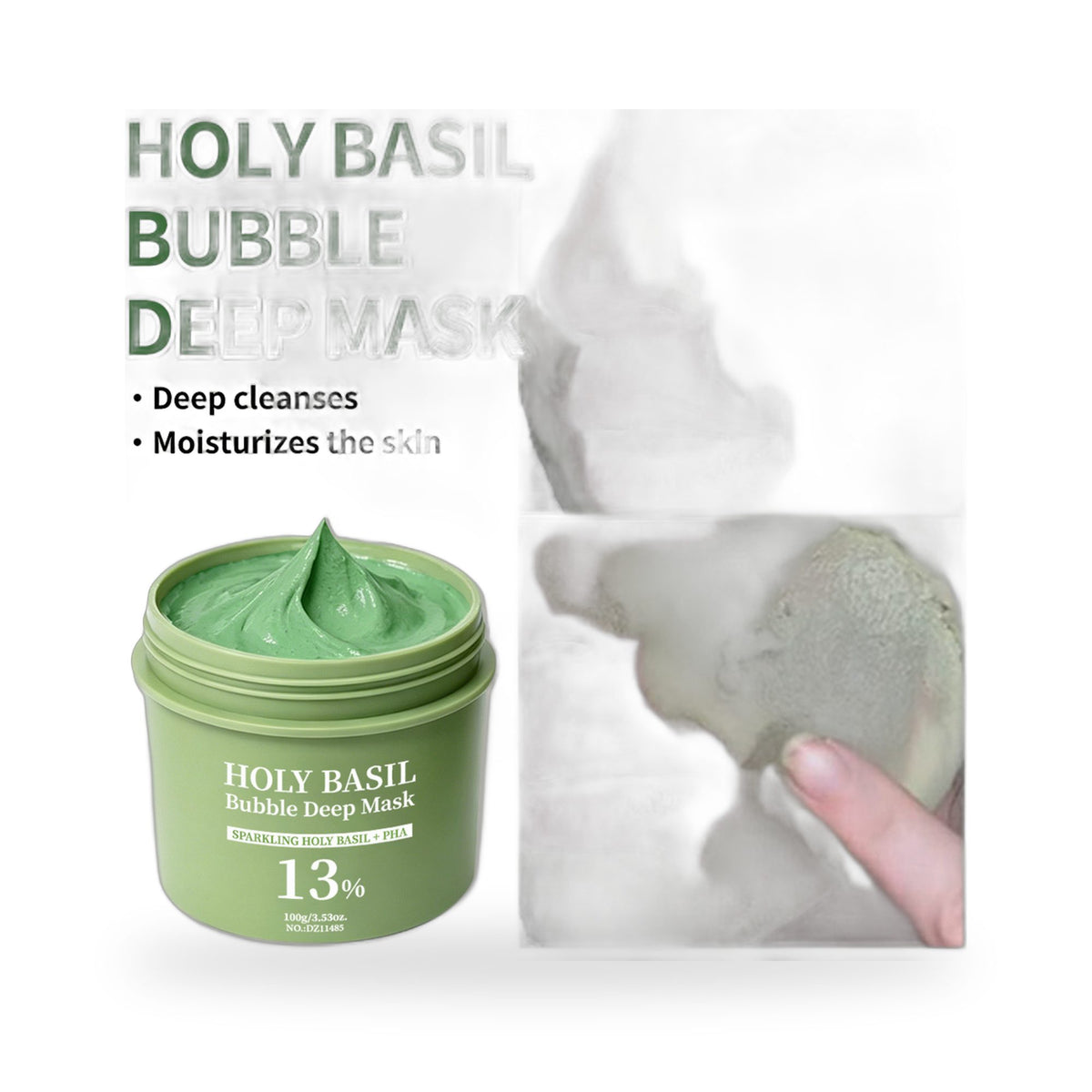PrimeLux Holy Basil Bubble Detox Mask