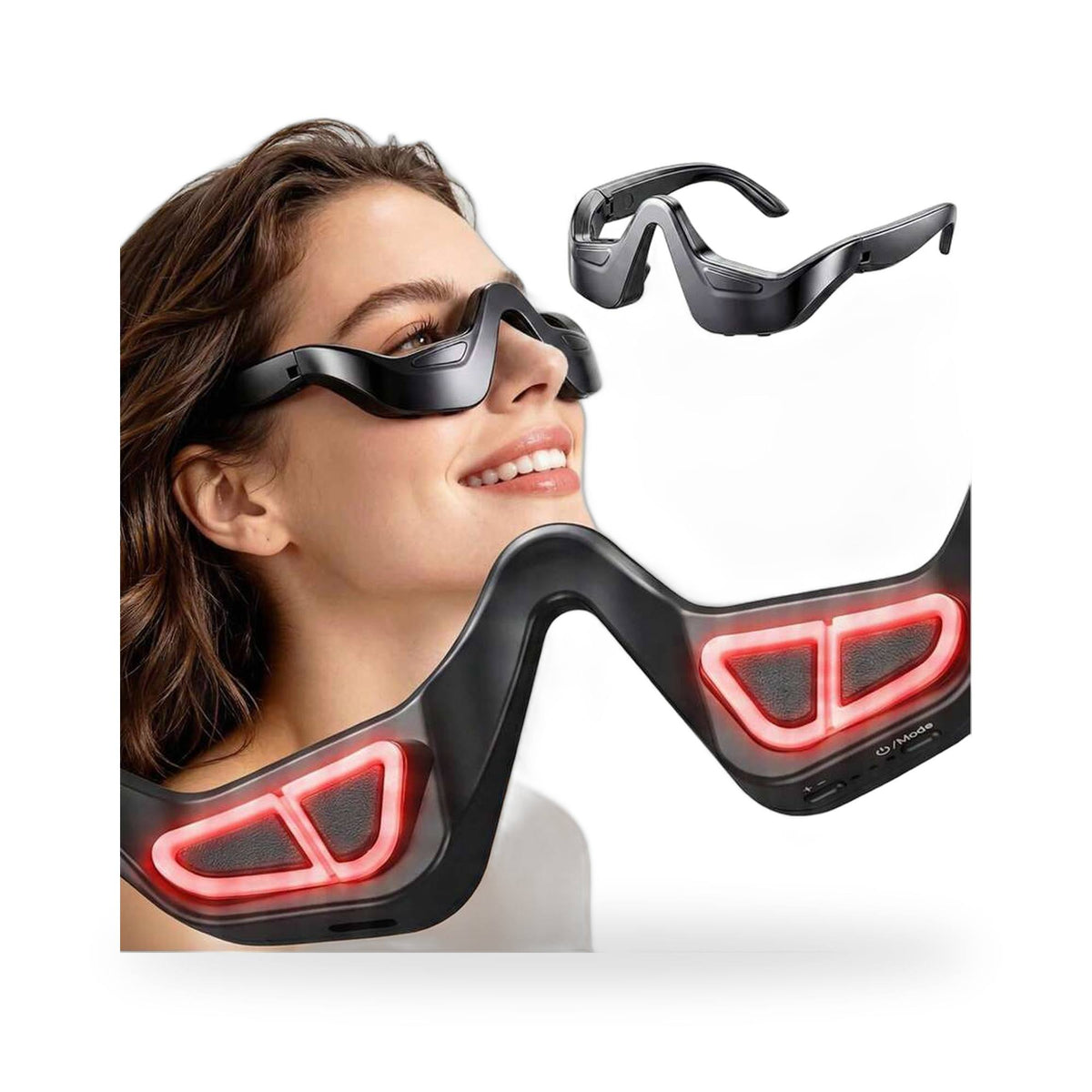 PrimeLux Red-Light Microcurrent Eye Glasses