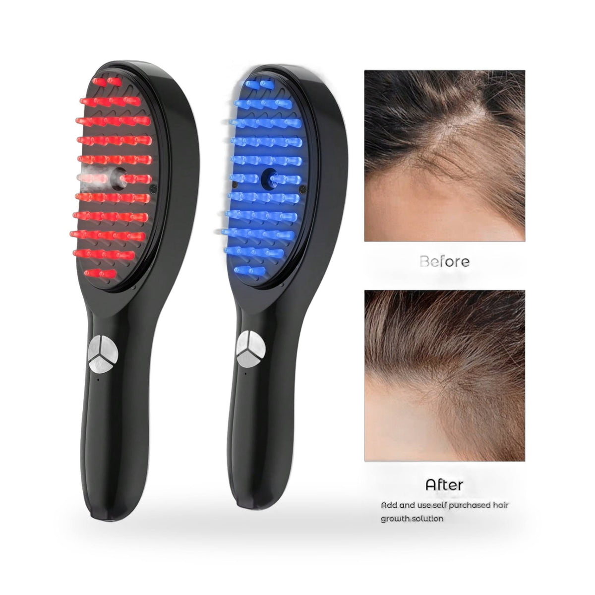 PrimeLux Mist Spray Scalp Massage Brush