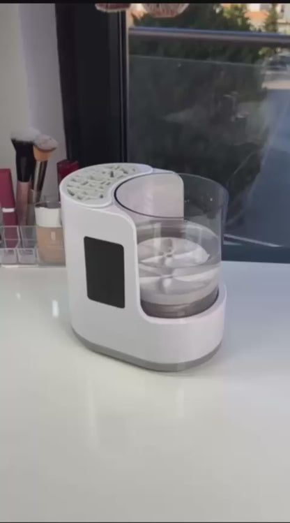 PrimeLux™ 3-in-1 Electric Makeup Brush Cleaner - Clean • Dry • Hold